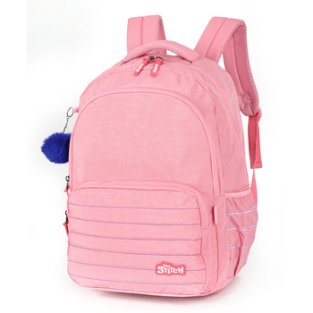 Mochila-Salmao-Kids-Chaveiro-Pompom-Stitch-|-Luxcel-Tamanho--UN---Cor--SALMAO-0